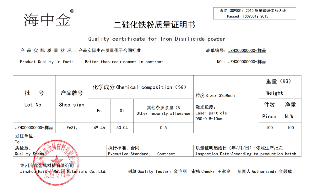 二硅化铁价格